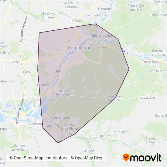 TIC - AlloTIC- AR de Compiègne coverage area map