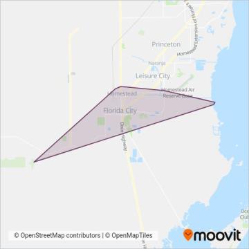 Homestead Trolley coverage area map