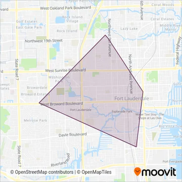 Sun Trolley coverage area map