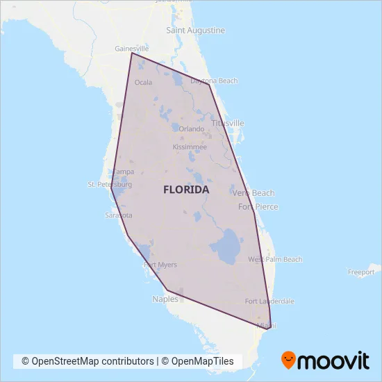 FlixBus-us coverage area map