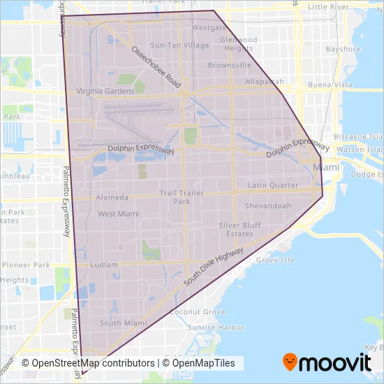 Skytrain coverage area map