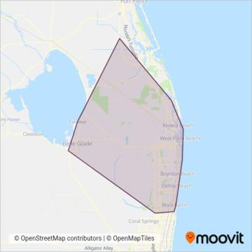 Palm Tran coverage area map