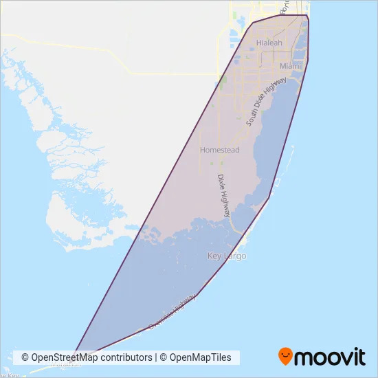 MDT Metrobus coverage area map