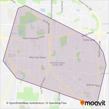 DCTA coverage area map