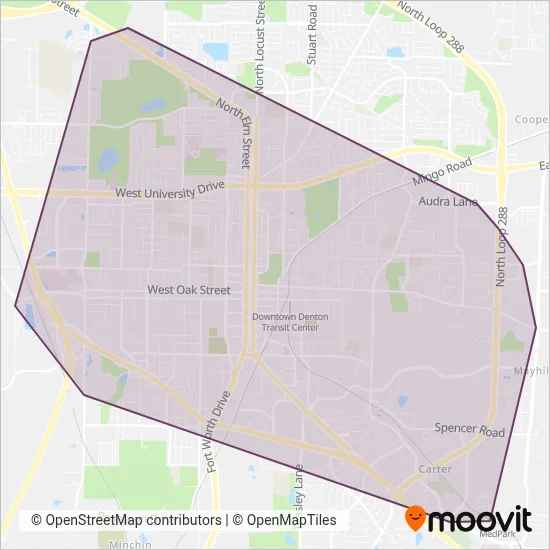 DCTA coverage area map