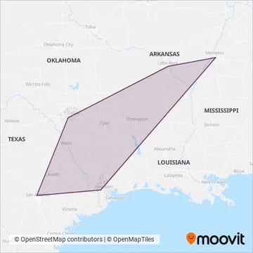 Megabus coverage area map