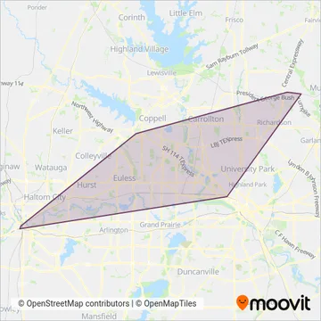 TRE coverage area map