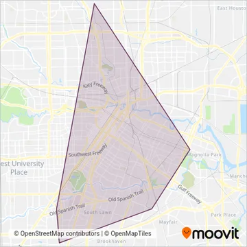 METRO (Tram) coverage area map