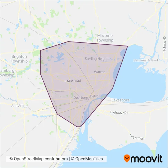 SMART coverage area map