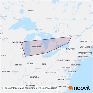 FlixBus-us coverage area map