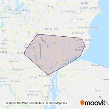 DDOT coverage area map