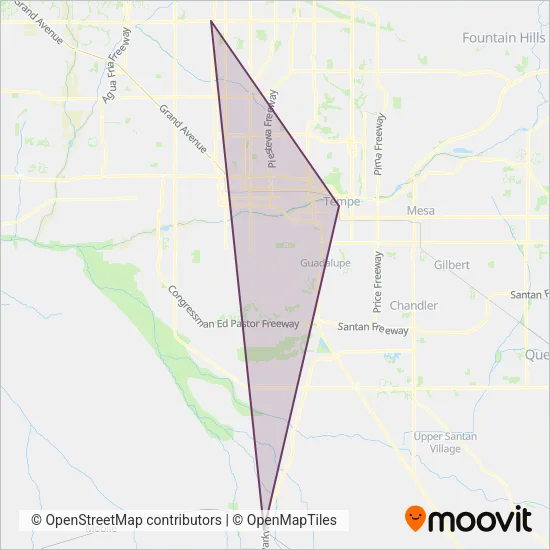 Stagecoach Express coverage area map