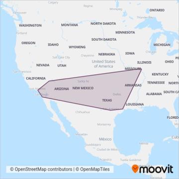 Greyhound-us coverage area map