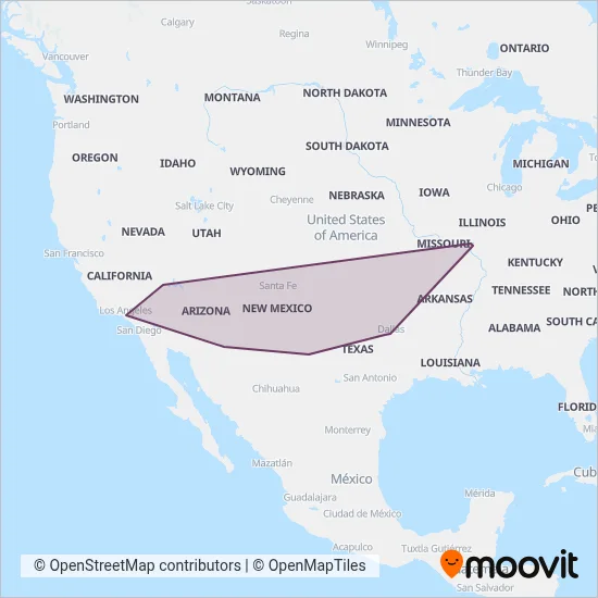 Greyhound-us coverage area map