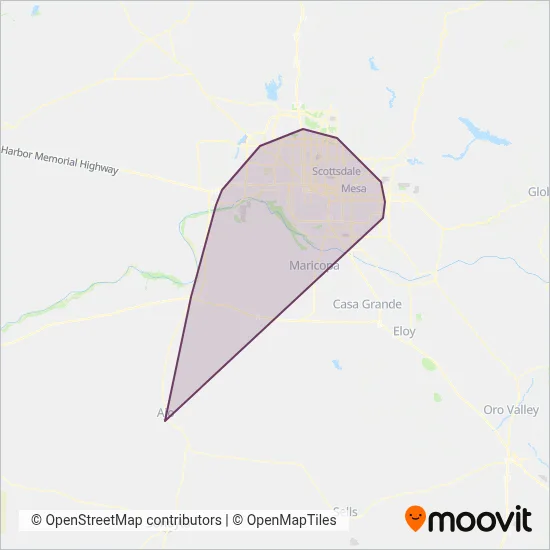 Valley Metro (Bus) coverage area map
