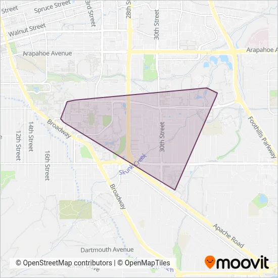 Buff Bus coverage area map