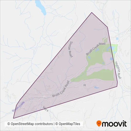 Snowmass Village Shuttle coverage area map