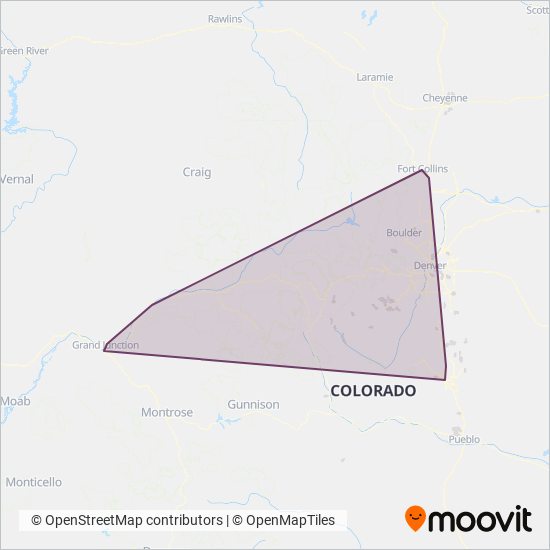 Colorado Department of Transportation coverage area map