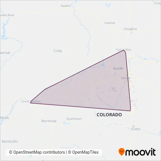 CODOT coverage area map