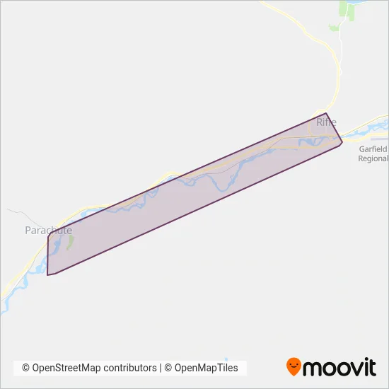 Parachute Area Transit System coverage area map