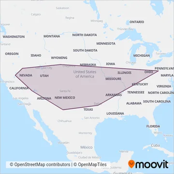 America/Denver coverage area map
