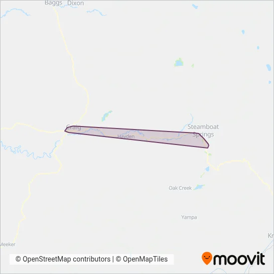 Steamboat Springs Transit coverage area map