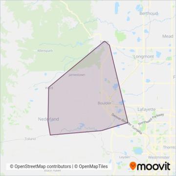 Boulder County coverage area map