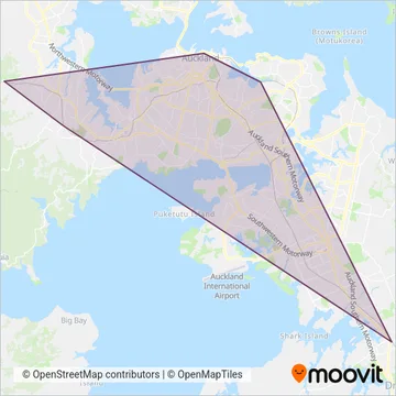 AT Metro Bus coverage area map