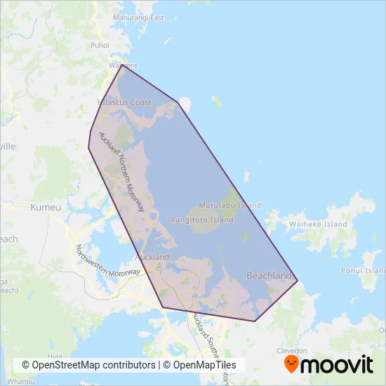 Go Bus coverage area map
