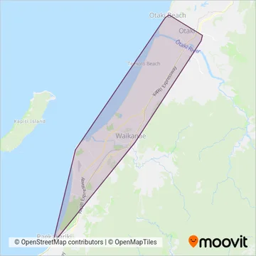 Uzabus coverage area map