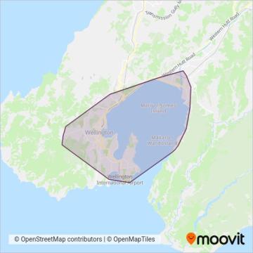 New Zealand Bus coverage area map