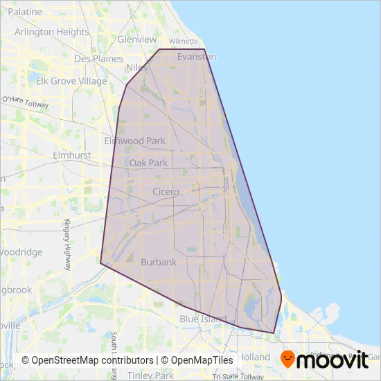 CTA coverage area map