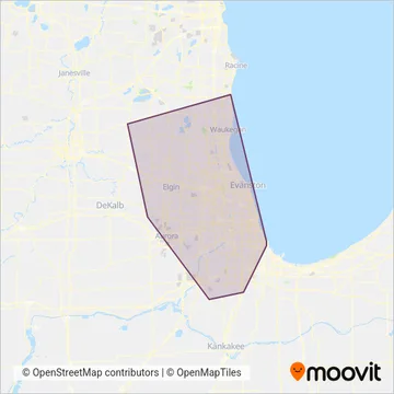 Metra coverage area map