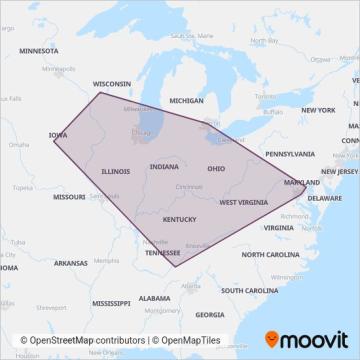 Greyhound-us coverage area map
