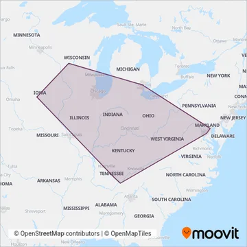 Greyhound-us coverage area map