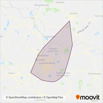 Peseros coverage area map
