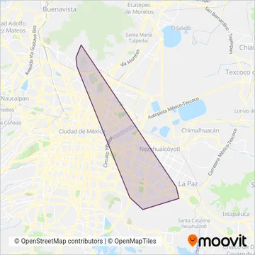 Cablebús (Gondola) coverage area map