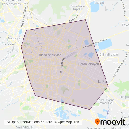 Metro coverage area map