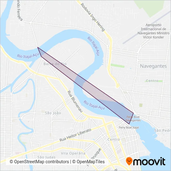 NGI Sul - Ferry Boat coverage area map