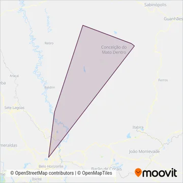 Serro coverage area map