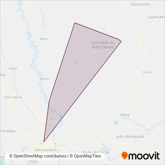 Serro coverage area map
