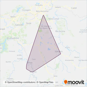 Santa Fé Transportes coverage area map