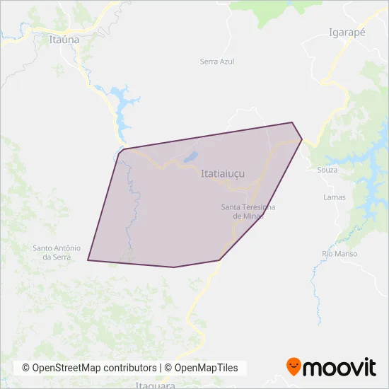 Prefeitura Municipal de Itatiaiuçu coverage area map