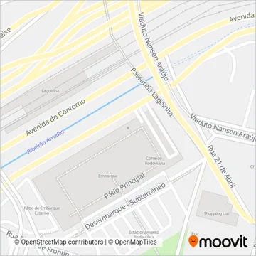 Viação Pássaro Verde coverage area map