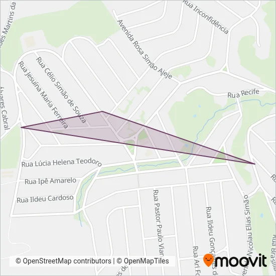 Inove Transportes coverage area map
