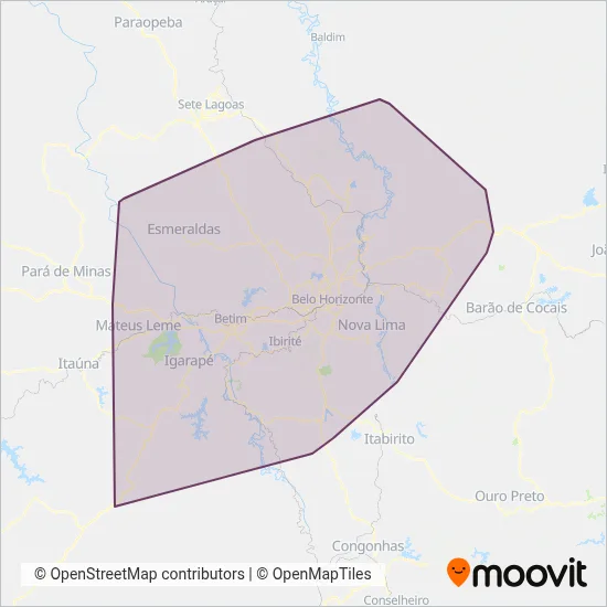 SEINFRA coverage area map