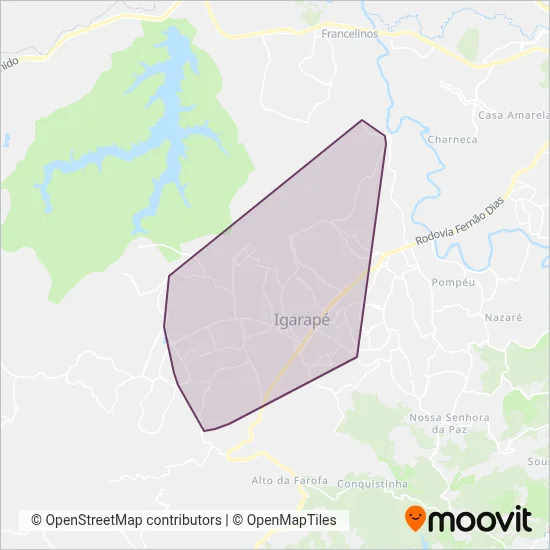 Igaratrans coverage area map