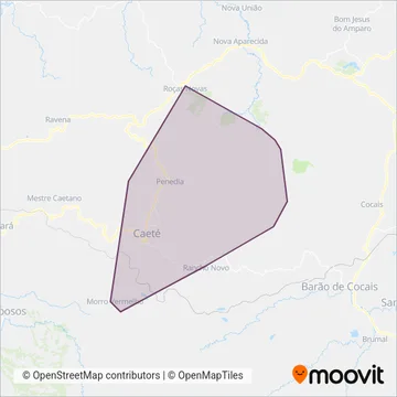 Transcol coverage area map