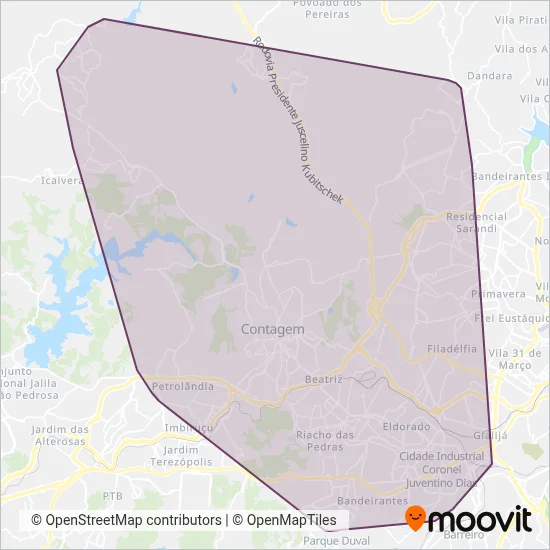 TransCon coverage area map