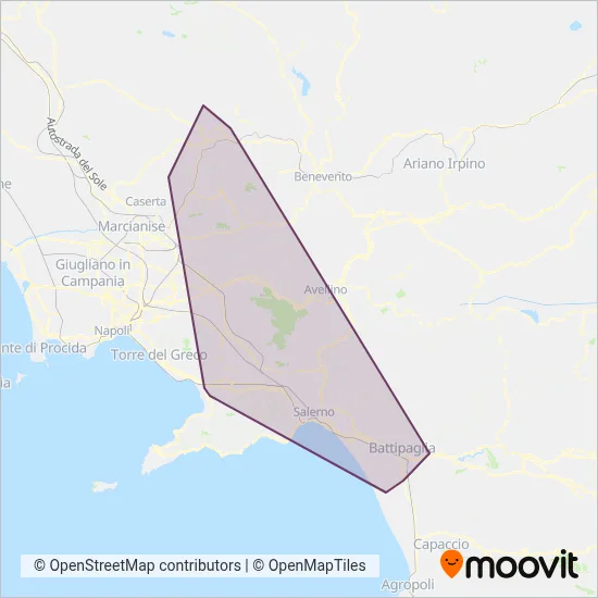 Area coperta dal servizio di COSAT